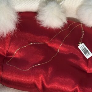 Corrente bailarina 45cm em Ouro 18