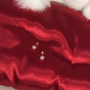 Brinco Estrela em Zircônia com Ouro 1